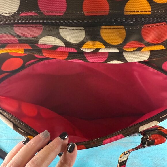 Roxy Carry On Weekend Overnight Bag Vintage Y2k Coated Vinyl - Picture 10 of 11